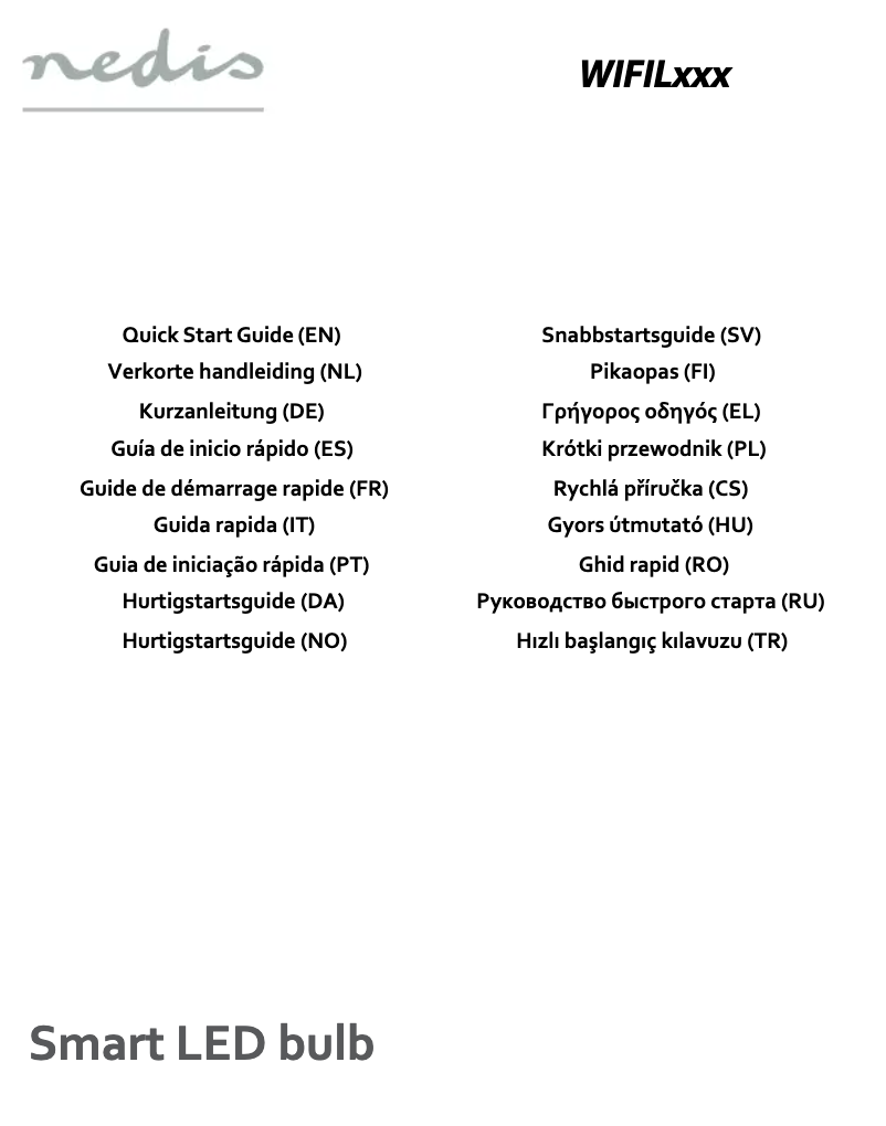 Page 1 de la notice Manuel utilisateur Nedis WIFILC10CRGU10