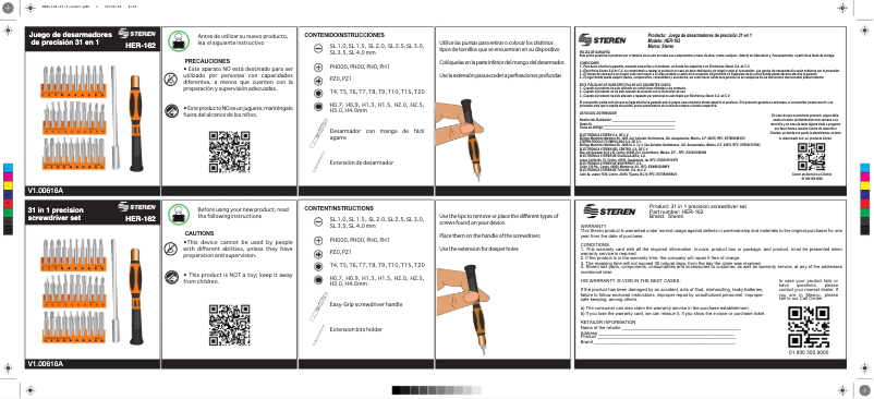 Page 1 de la notice Manuel utilisateur Steren HER-162