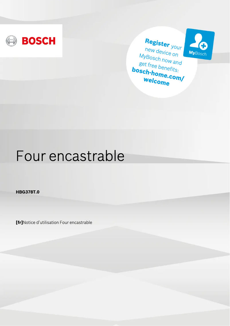 Page 1 of the manual User Manual Bosch HBG378TS0