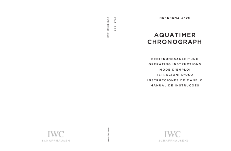 Página 1 del manual Manual de usuario IWC Aquatimer Chronograph 3795