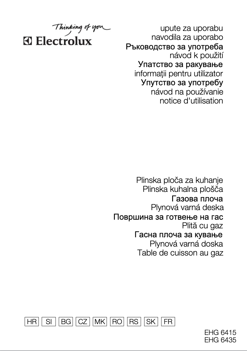 Página 1 del manual Manual de usuario Electrolux EHG6435X