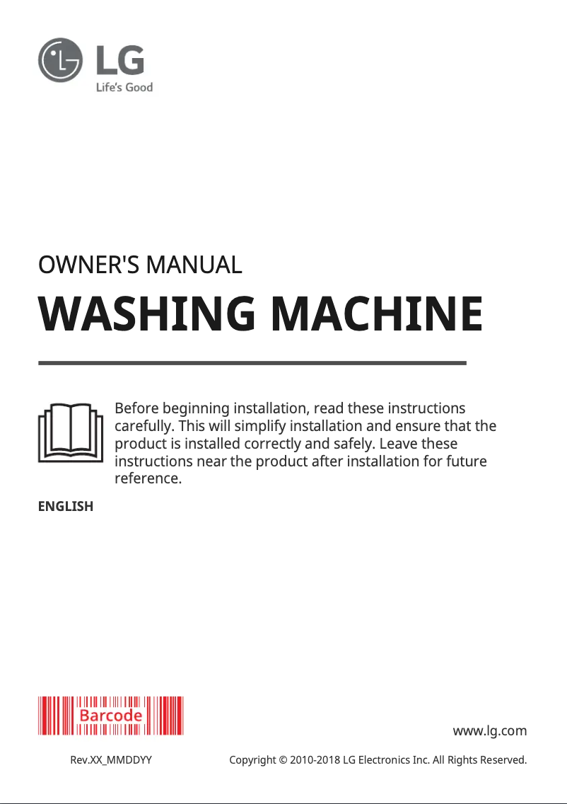 Página 1 del manual Manual de usuario LG F4J3TN3WE