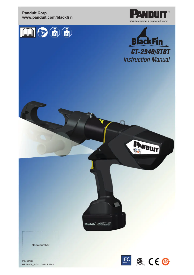 Page 1 de la notice Manuel utilisateur Panduit CT-2940/STBT