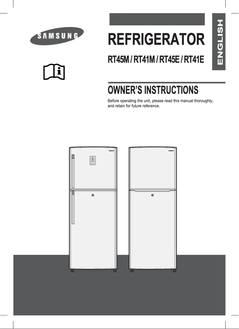 Page 1 de la notice Manuel utilisateur Samsung RT41MCMT1