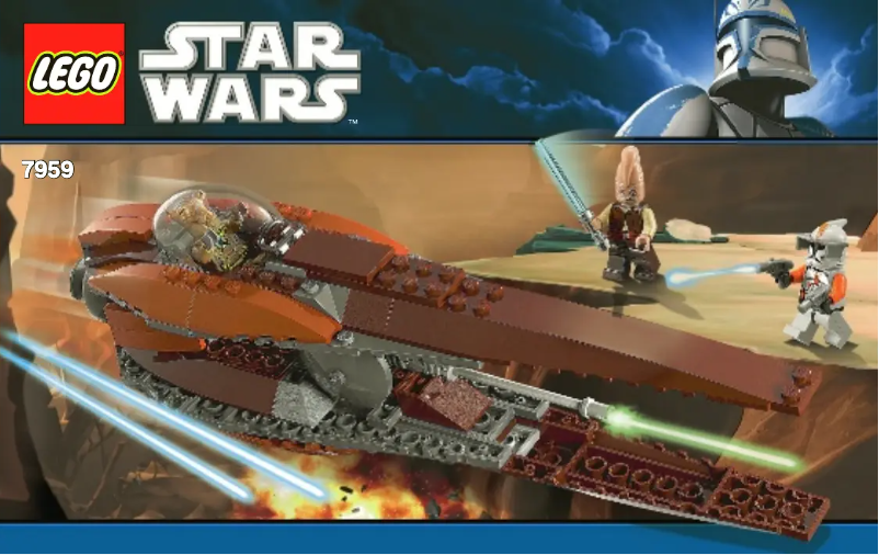 Page 1 de la notice Manuel utilisateur Lego Star Wars 7959