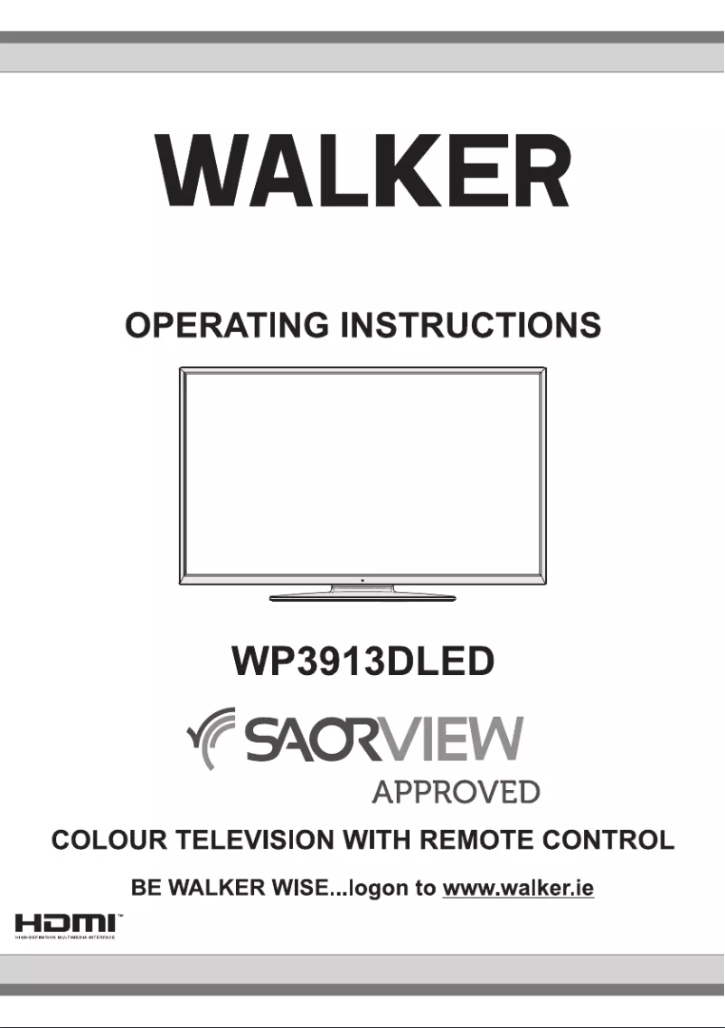 Página 1 del manual Manual de usuario Walker WP3913DLED