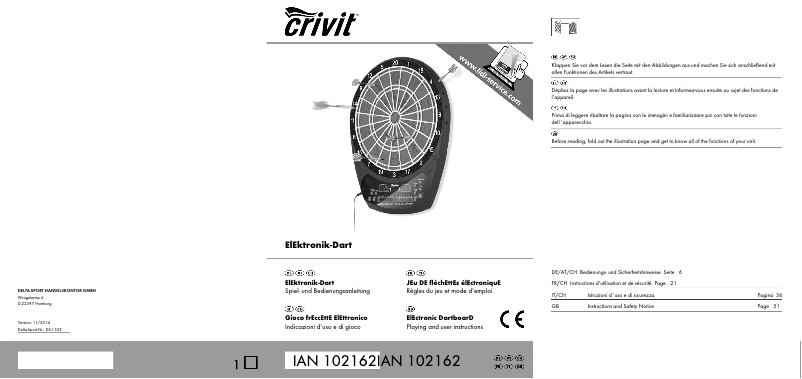 Página 1 del manual Manual de usuario Crivit IAN 102162