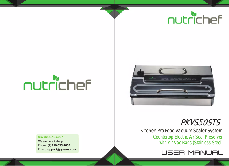 Página 1 del manual Manual de usuario Nutrichef PKVS50STS