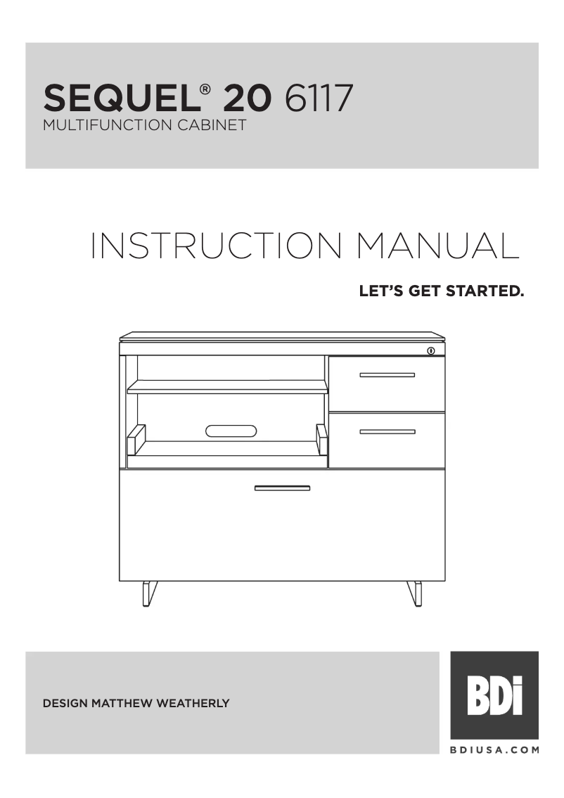 Page 1 de la notice Manuel utilisateur BDI Sequel 20 6117