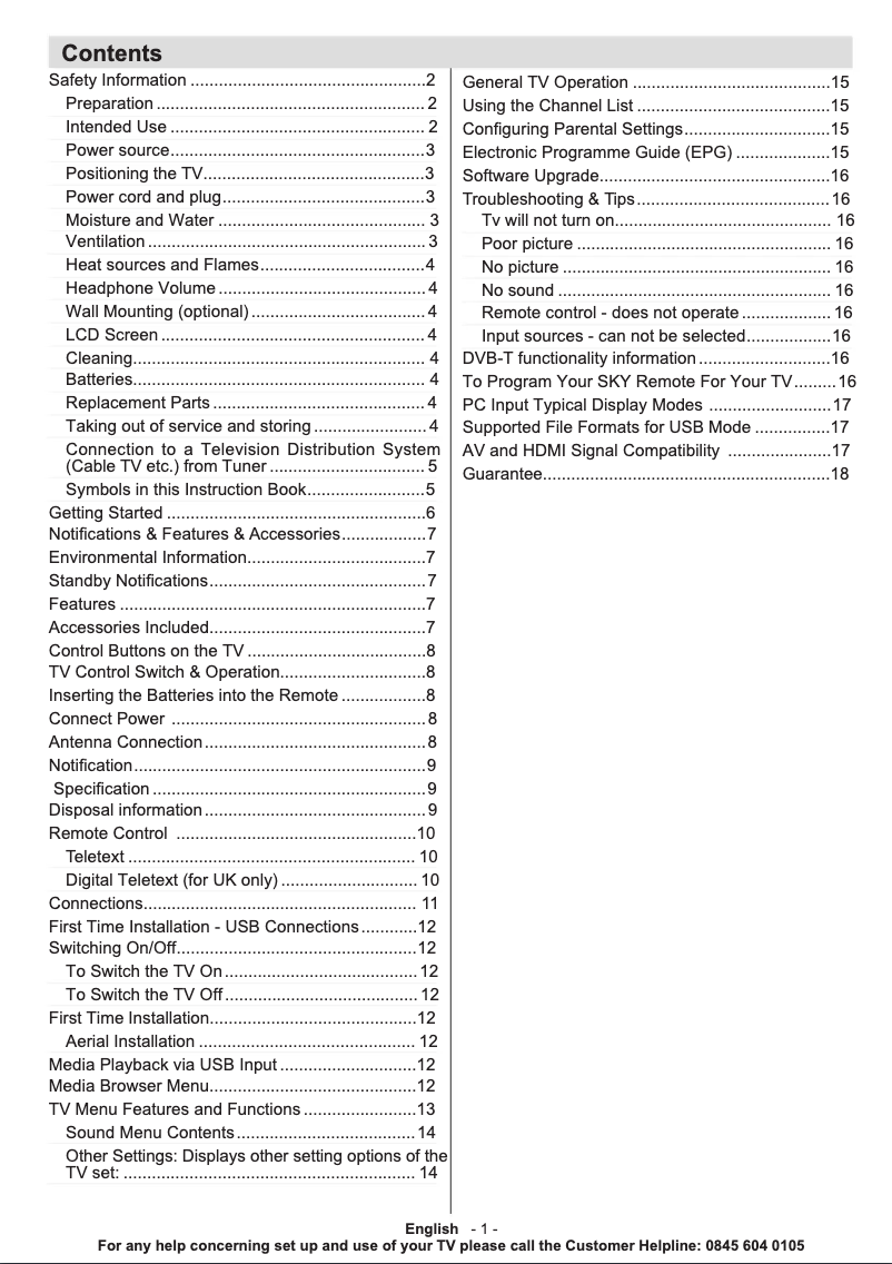 Página 1 del manual Manual de usuario Hitachi 32HXC05U
