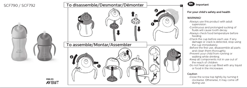 Page n°1 - Manuel utilisateur Philips EasyStar CRP758