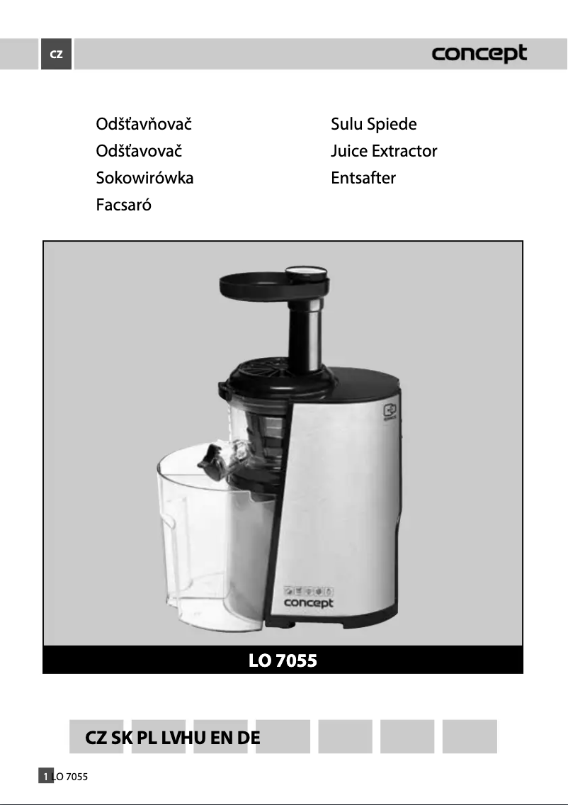 Página 1 del manual Manual de usuario Concept LO-7055