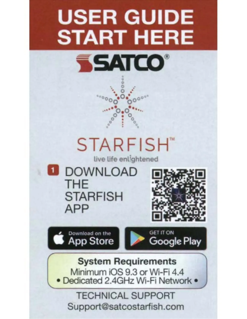 Página 1 del manual Manual de usuario Satco Strafish S11288