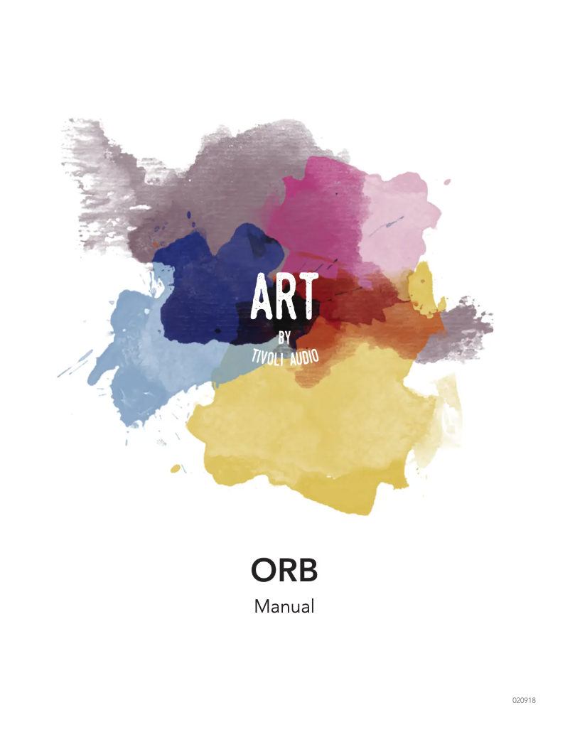 Page 1 of the manual User Manual Tivoli Audio ORB