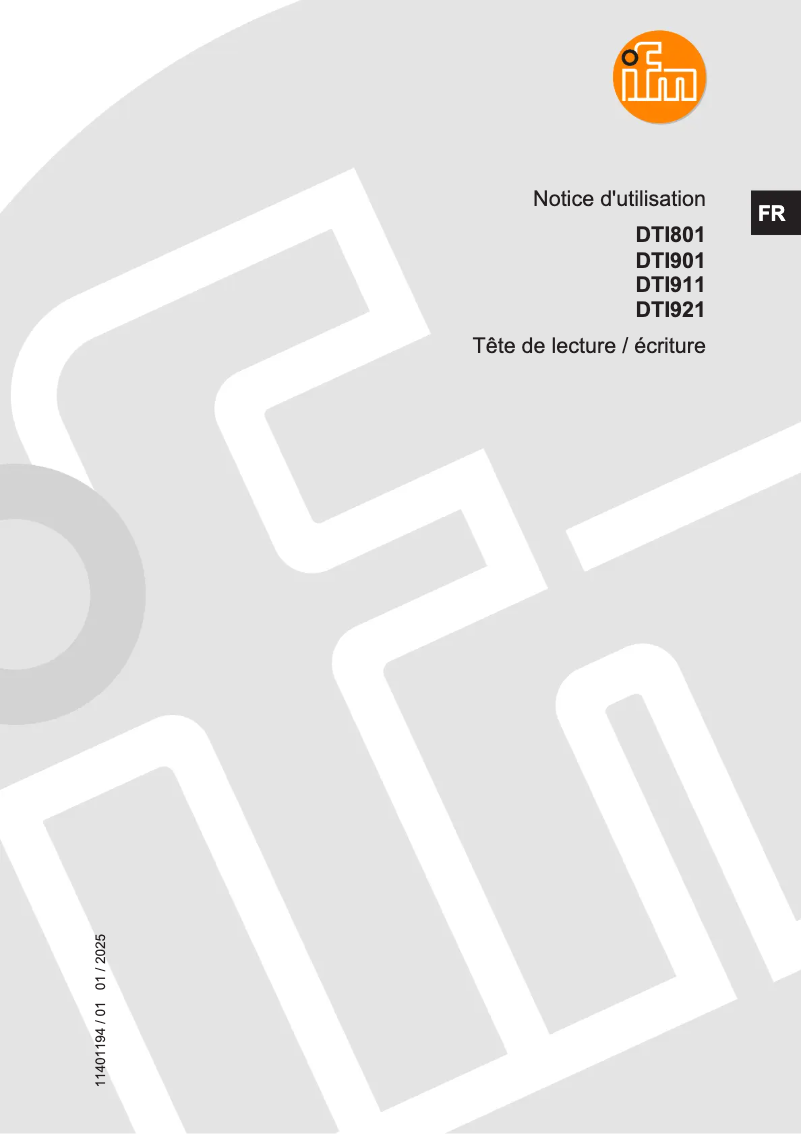 Página 1 del manual Manual de usuario IFM DTI801