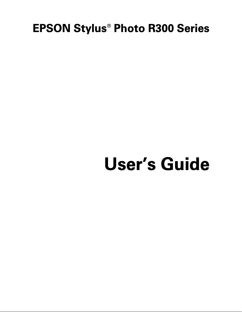 Página 1 del manual Manual de usuario Epson Stylus Photo R300M