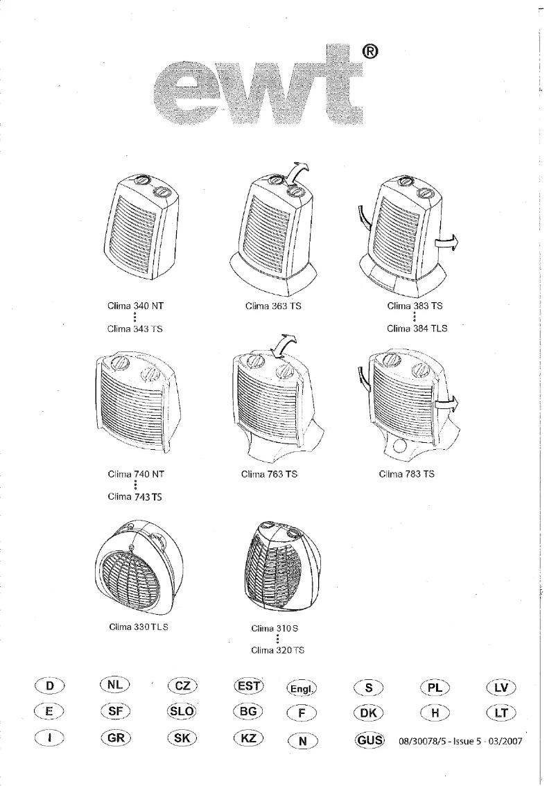 Página 1 del manual Manual de usuario EWT Clima 320 TLS