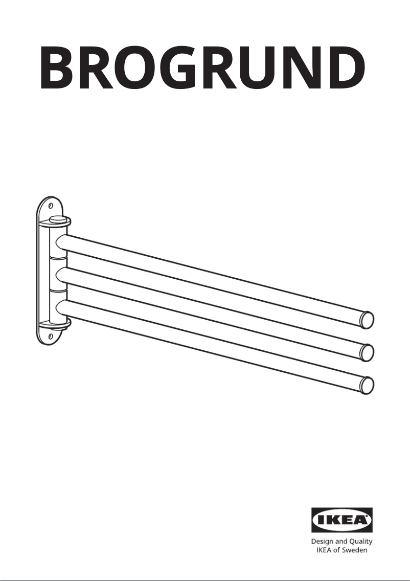 Page 1 de la notice Manuel utilisateur Ikea BROGRUND 604.267.07