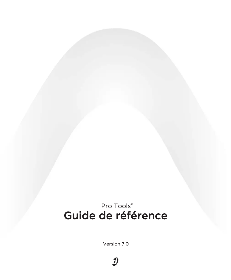 Page 1 of the manual User Manual Avid Pro Tools 7.0