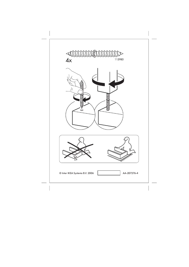 Page 1 de la notice Manuel utilisateur Ikea LACK 601.113.40