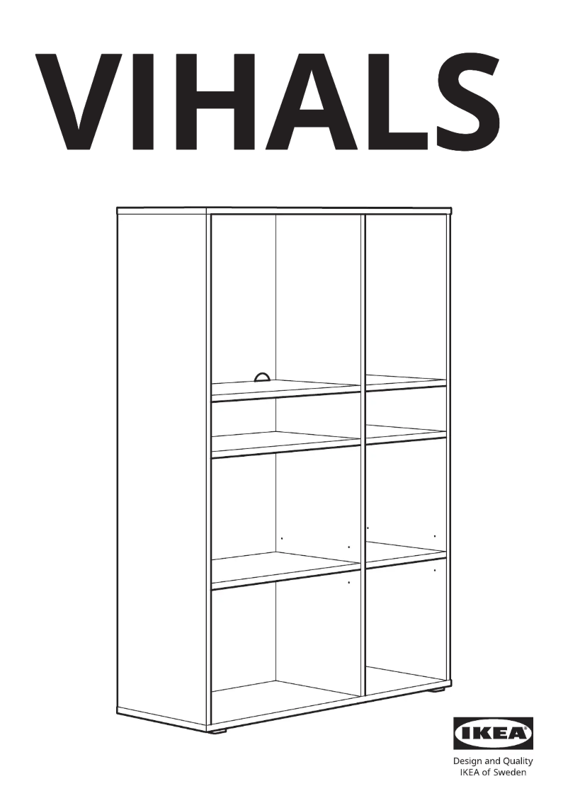 Page 1 de la notice Manuel utilisateur Ikea VIHALS 805.429.18