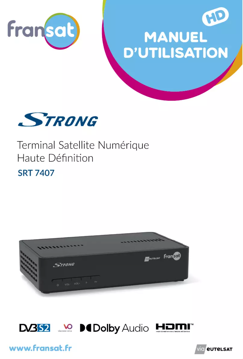 Page 1 de la notice Manuel utilisateur Strong SRT 7407