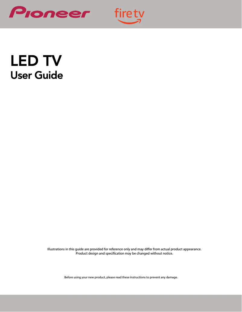 Página 1 del manual Manual de usuario Pioneer PN43651-23U