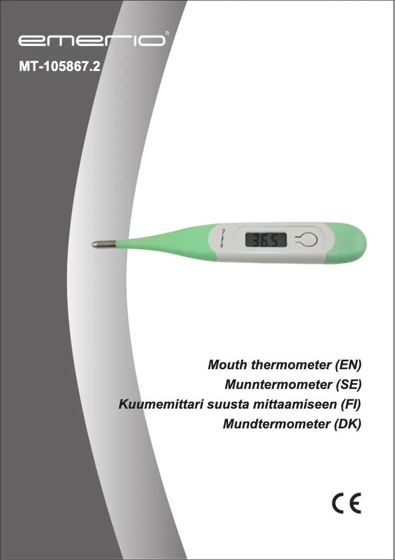Page 1 de la notice Manuel utilisateur Emerio MT-105867.2