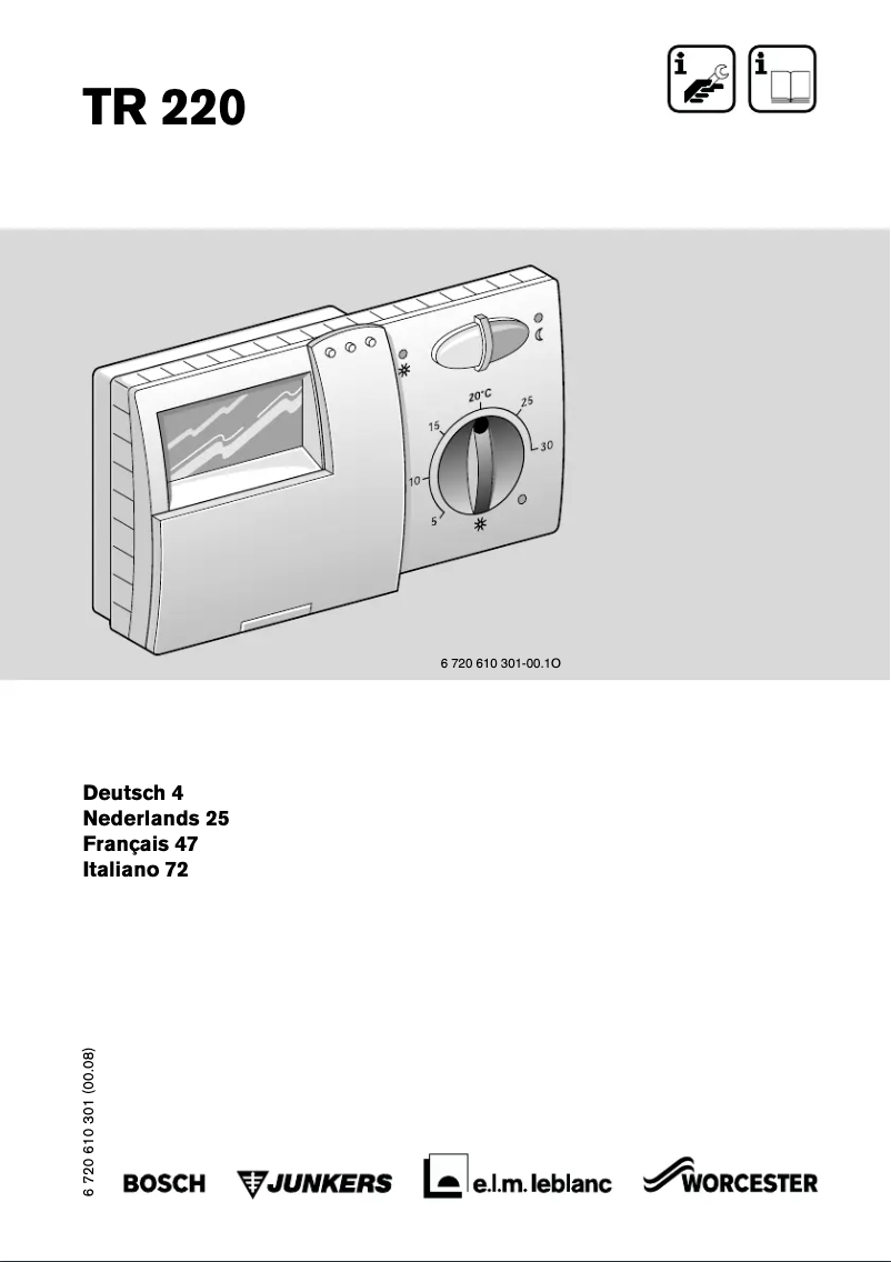 Page 1 of the manual User Manual Bosch TR 220
