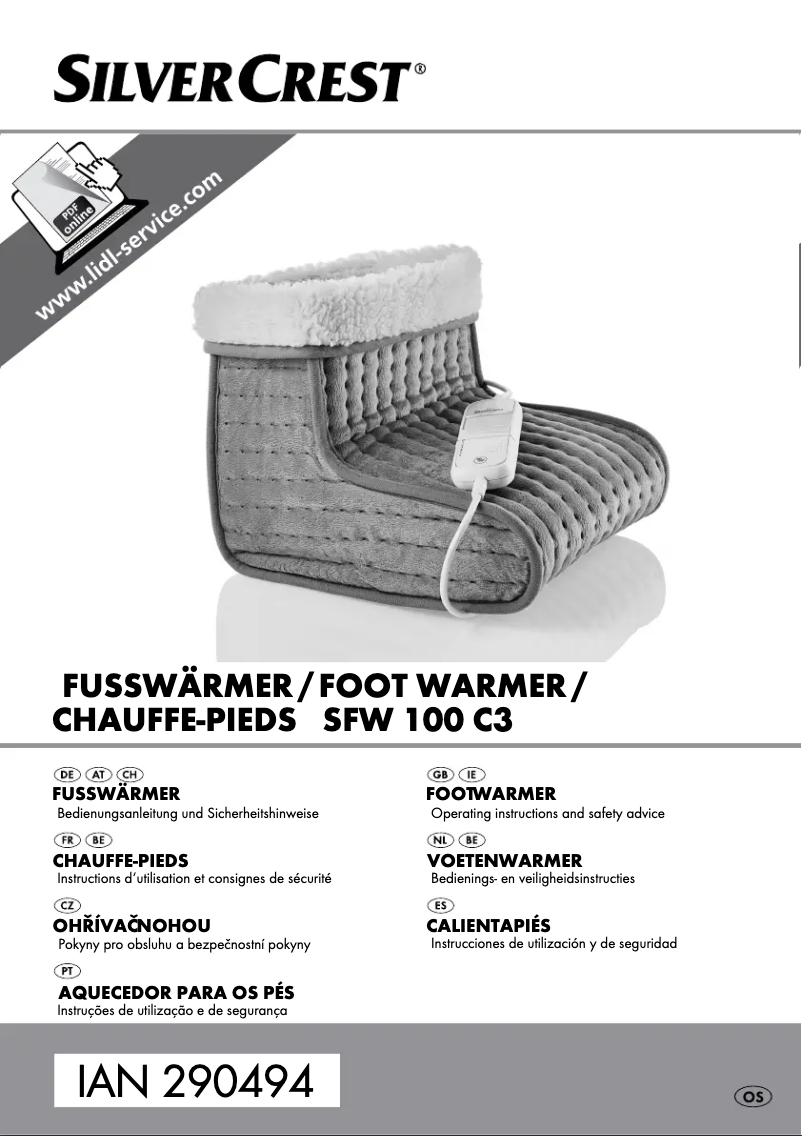 Page 1 de la notice Manuel utilisateur SilverCrest SFW 100 B2