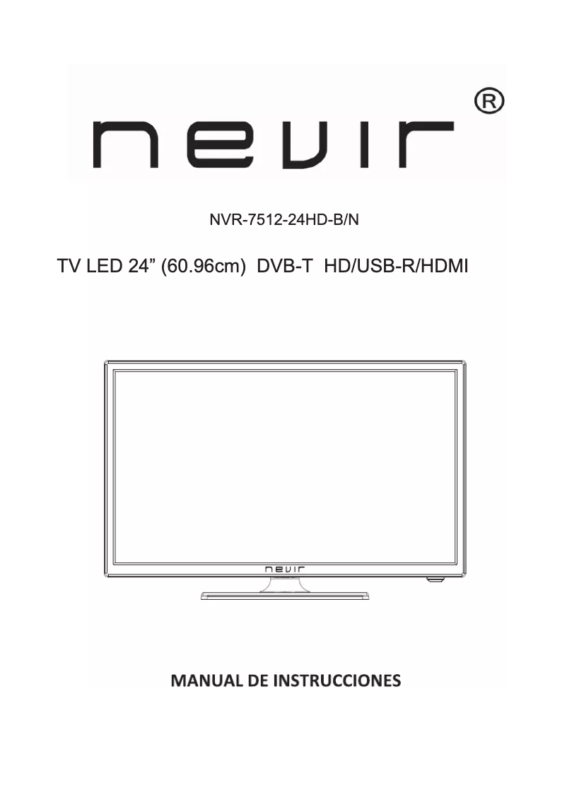 Page 1 de la notice Manuel utilisateur Nevir NVR-7512-24HD-N