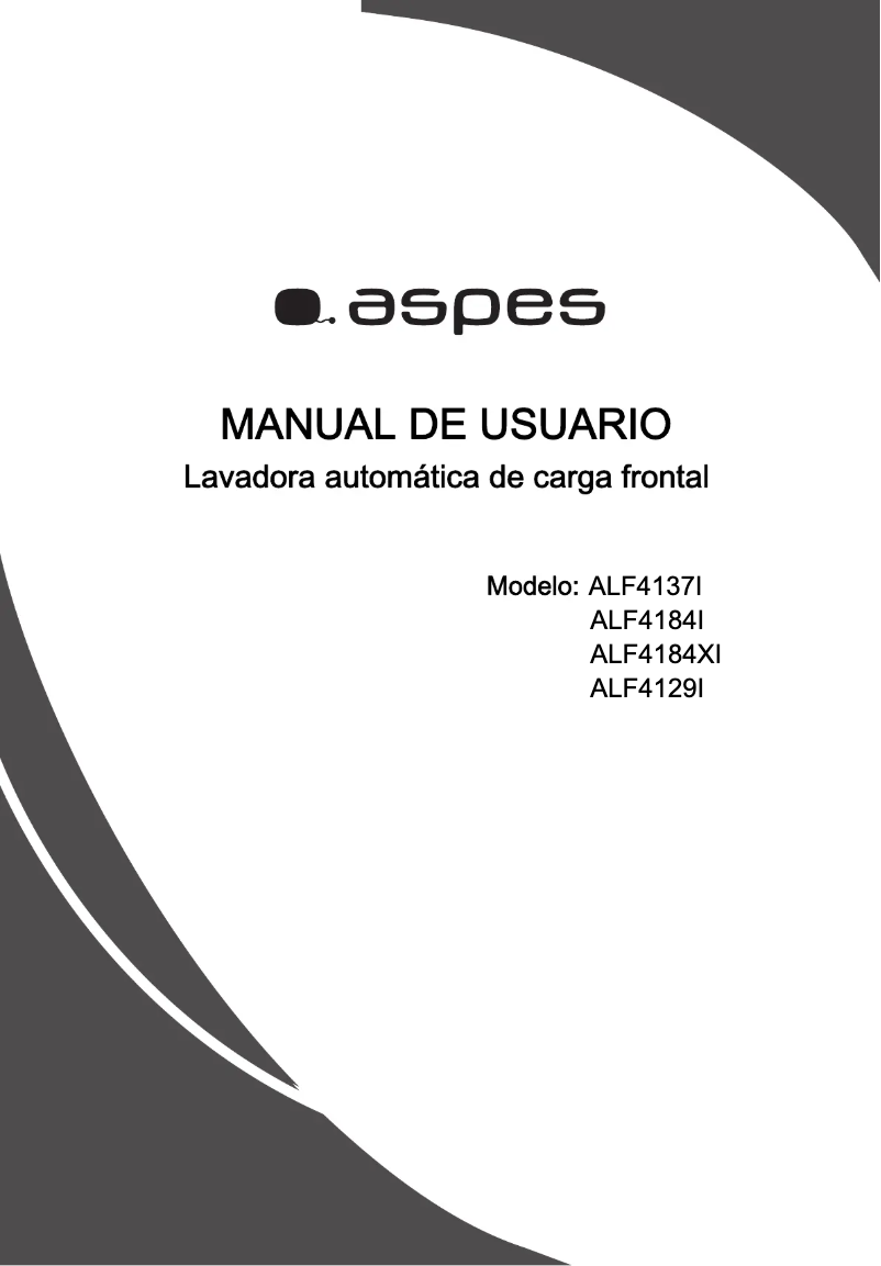 Página 1 del manual Manual de usuario Aspes ALF4129I