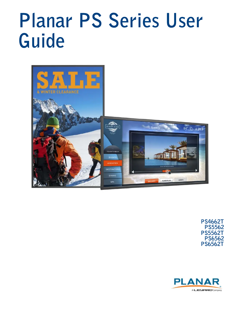 Page 1 de la notice Manuel utilisateur Planar PS6552