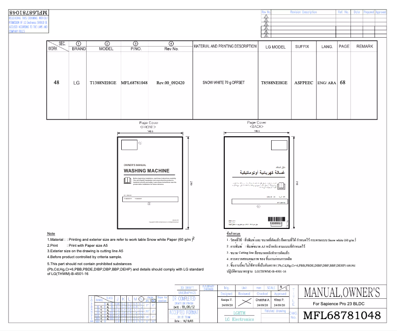Página 1 del manual Manual de usuario LG T1466NEHGU