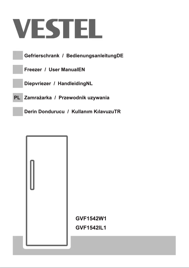 Page 1 de la notice Manuel utilisateur Vestel GVF1542W1