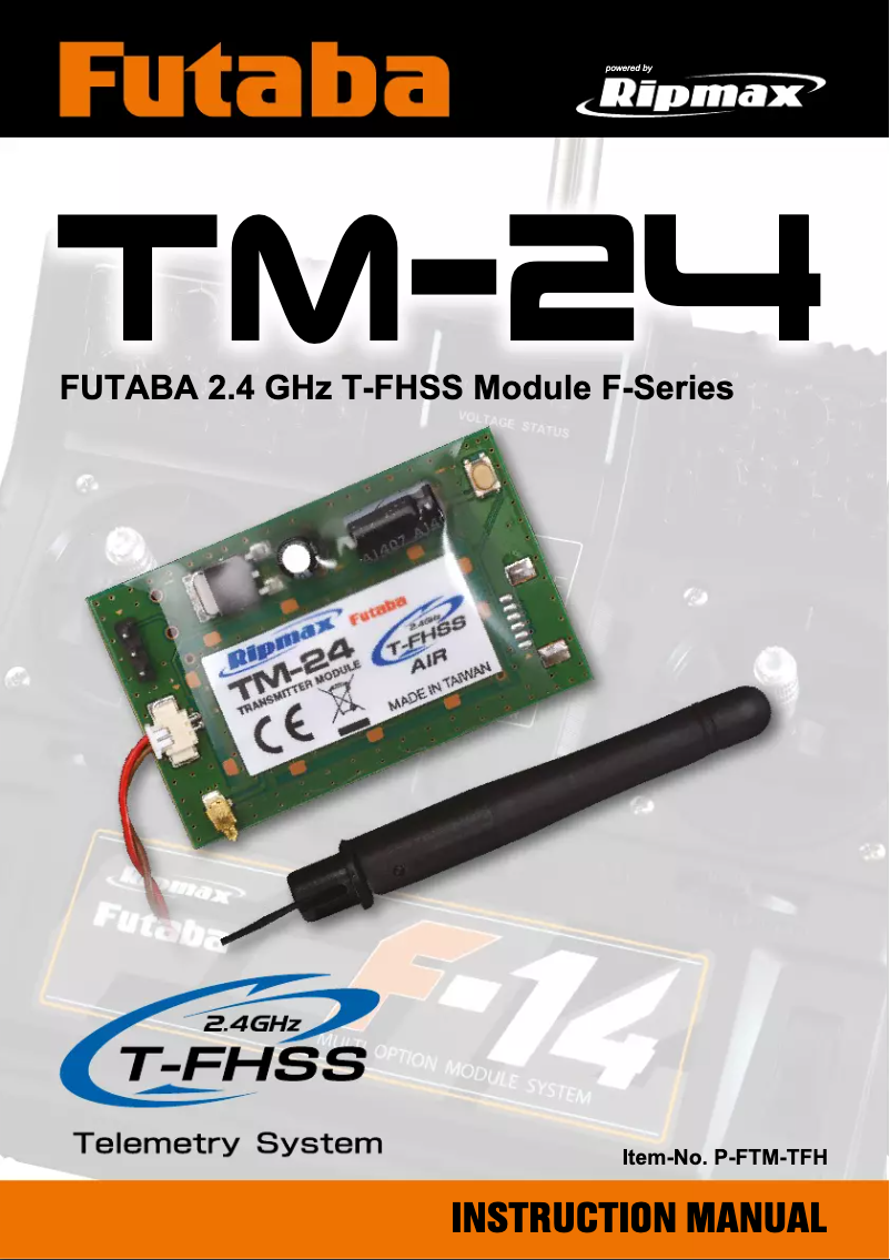 Page 1 de la notice Manuel utilisateur Futaba P-FTM-TFH