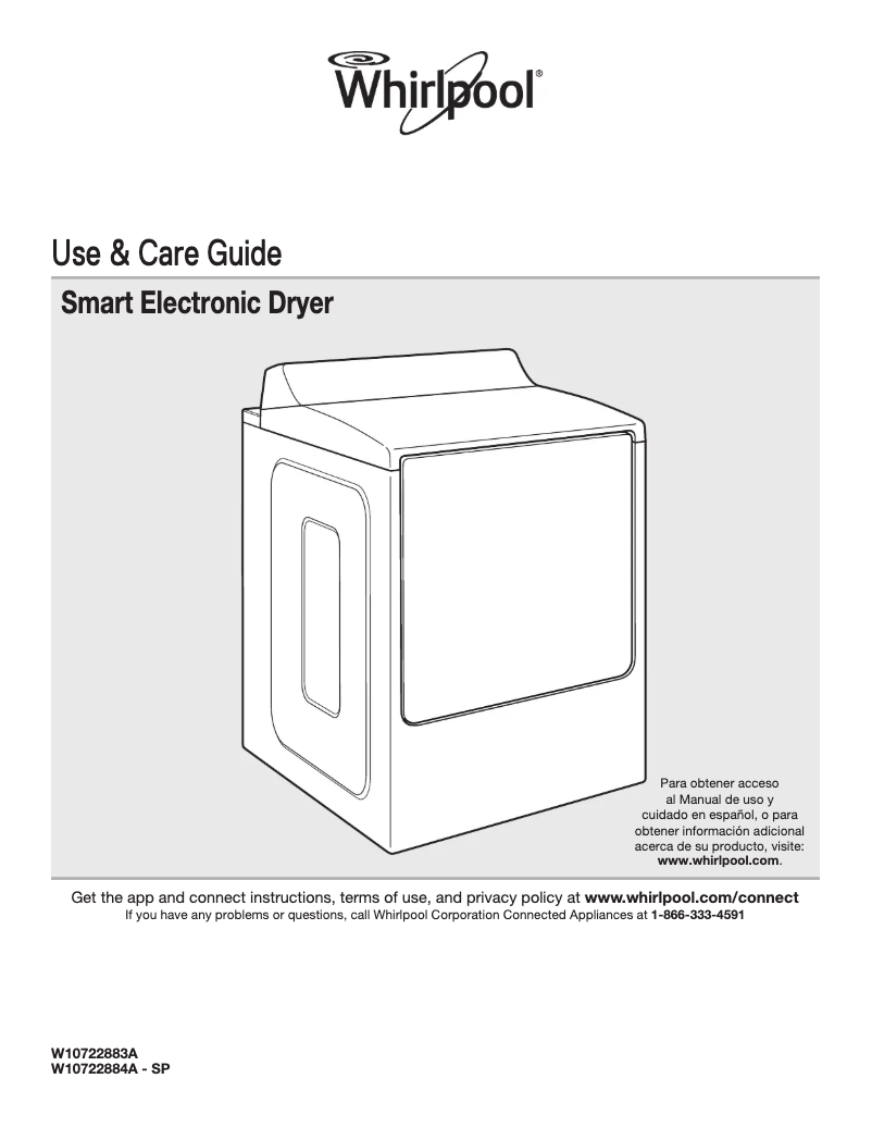 Page 1 de la notice Manuel d'utilisation et d'entretien Whirlpool WGD8700E
