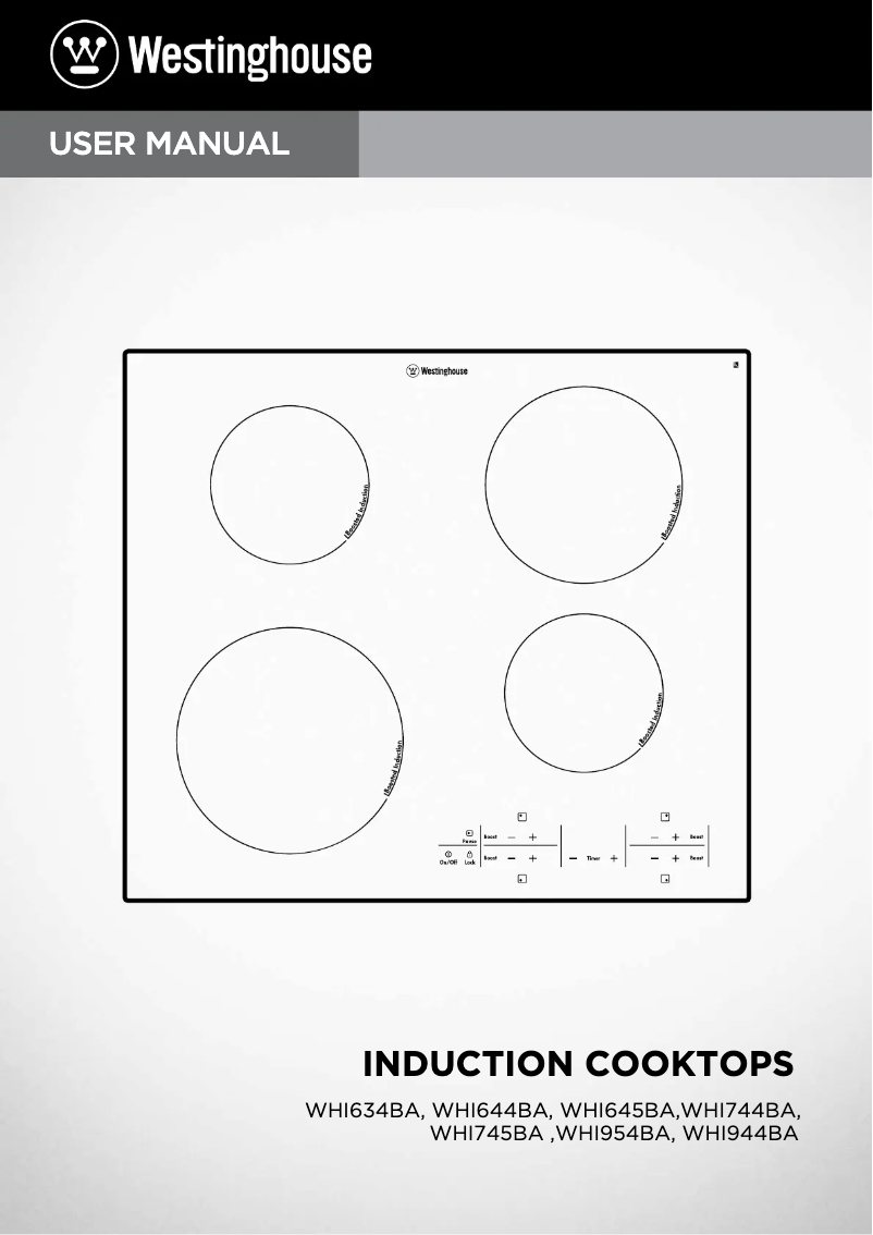 Page 1 de la notice Manuel utilisateur Westinghouse WHI745BA