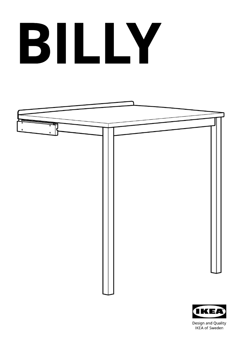 Page 1 de la notice Manuel utilisateur Ikea BILLY 405.332.80