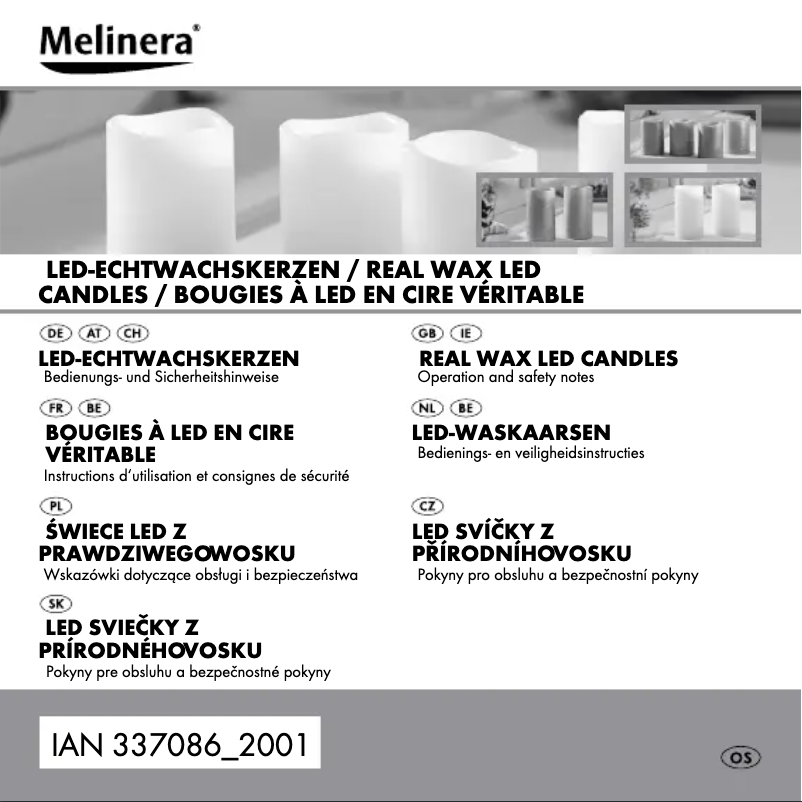 Page 1 de la notice Manuel utilisateur Melinera IAN 279621