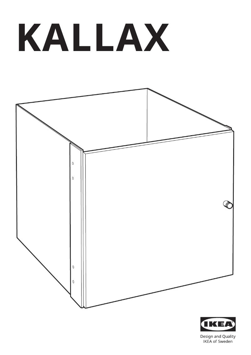 Page 1 de la notice Manuel utilisateur Ikea KALLAX 602.781.70