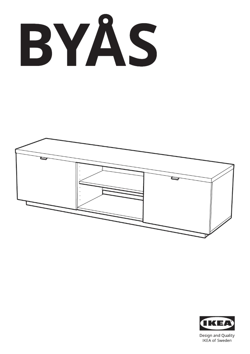 Page 1 de la notice Manuel utilisateur Ikea BYÅS 003.525.73