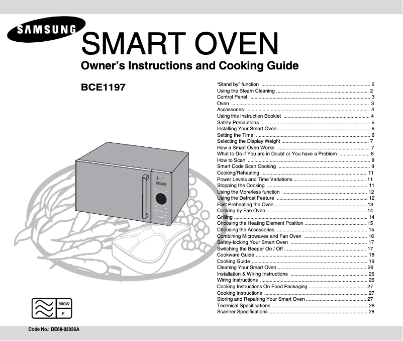 Página 1 del manual Manual de usuario Samsung BCE1197