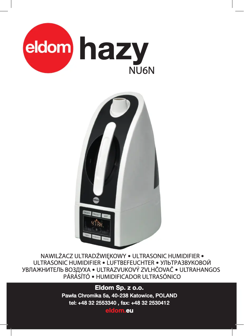 Página 1 del manual Manual de usuario Eldom Hazy NU6N