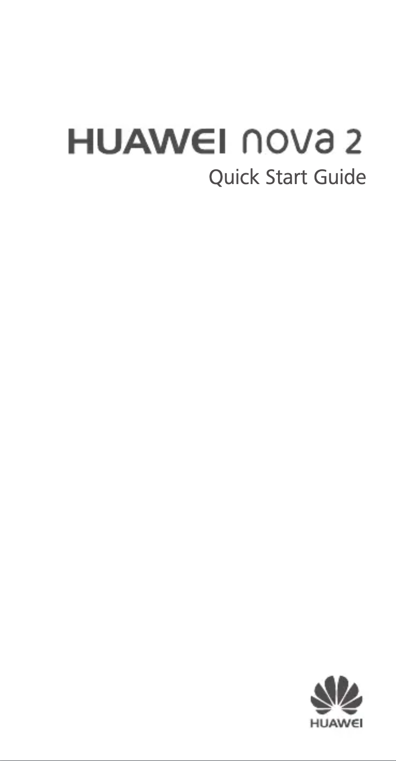 Page 1 of the manual Quick Start Guide Huawei Nova 2