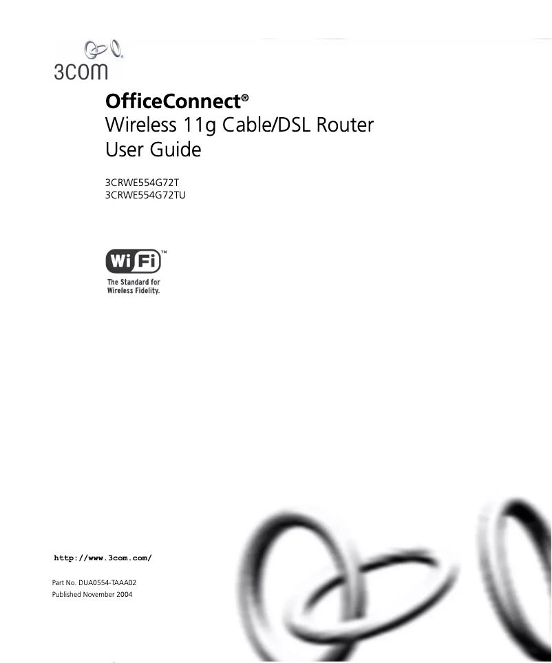Page 1 de la notice Manuel utilisateur 3Com OfficeConnect Wireless 11g