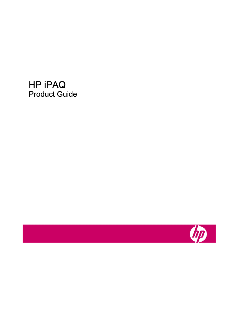 Página 1 del manual Manual de usuario HP iPAQ 200