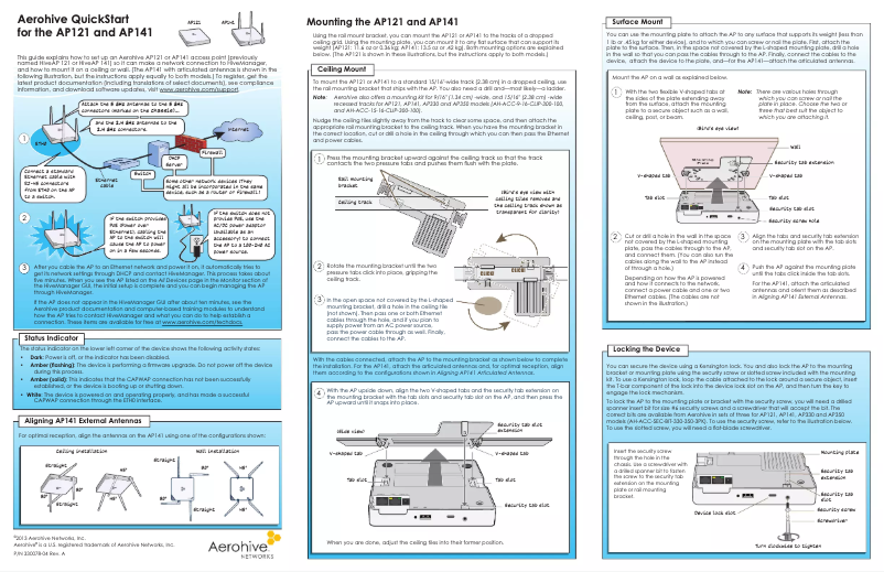 Página 1 del manual Manual de usuario Aerohive AP121