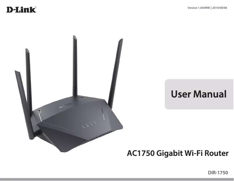 Page 1 de la notice Manuel utilisateur D-Link DIR-1750