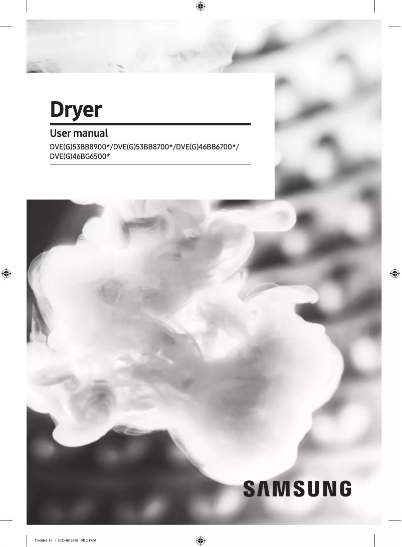 Página 1 del manual Manual de usuario Samsung DVG53BB8900D